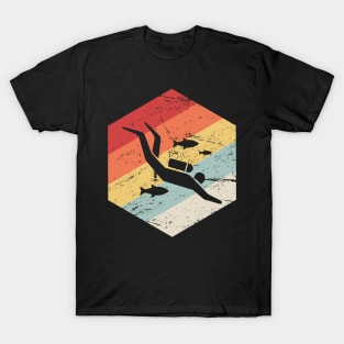 Retro 70s Scuba Diver Icon T-Shirt